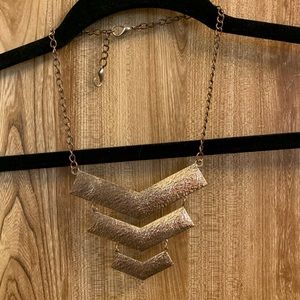 V-shaped gold necklace